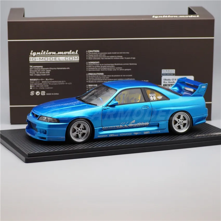 IG 1:18 R33 GReddy GTR BCNR33 Blue Metallic JDM Simulation Limited Edition Resin Metal Static Car Model Toy Gift 
IG 1:18 R33 GReddy GTR BCNR33 Blue Metallic JDM Simulation Limited Edition Resin Metal Static Car Model Toy Gift