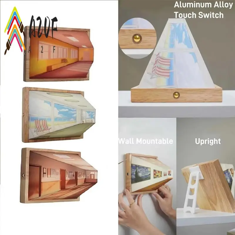 A20F-3D Stereoscopic Visual Wall Lamp Bedside Decorative Lamps Scene 3D Effect Color Changing DIY Wall Lamp
A20F-3D Stereoscopic Visual Wall Lamp Bedside Decorative Lamps Scene 3D Effect Color Changing DIY Wall Lamp