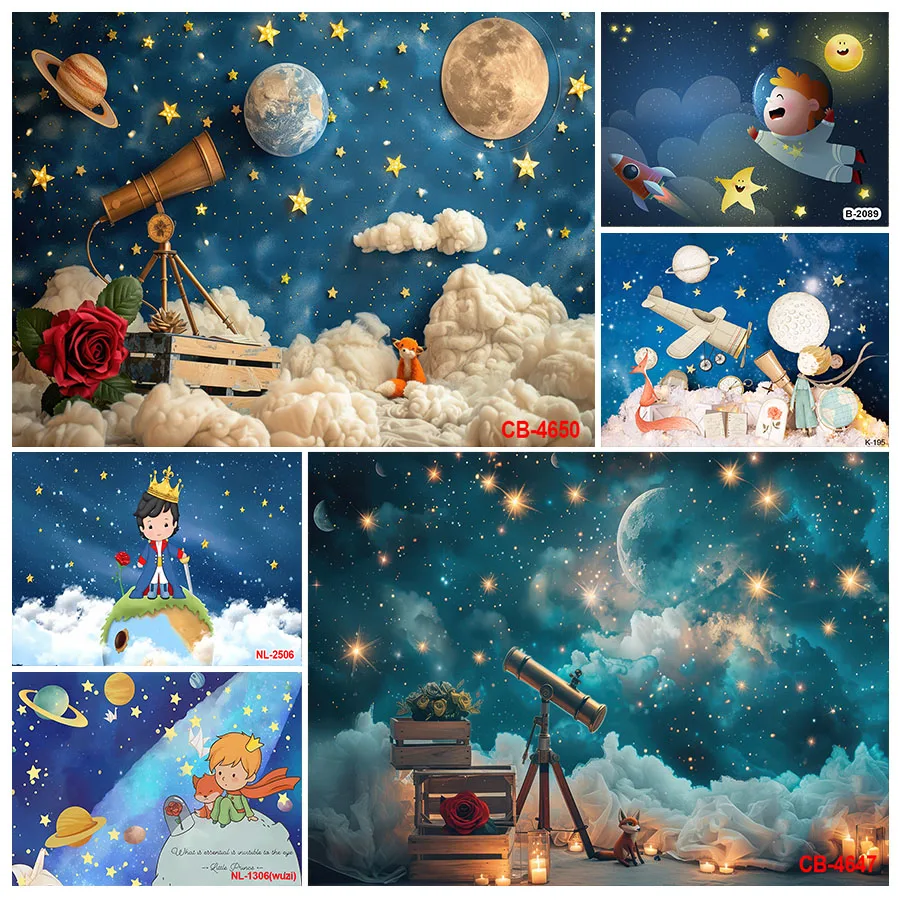 Little Prince Photo Backdrop for Kids Happy Birthday Party Space Photography Background Custom Decor Banner Props
Little Prince Photo Backdrop for Kids Happy Birthday Party Space Photography Background Custom Decor Banner Props