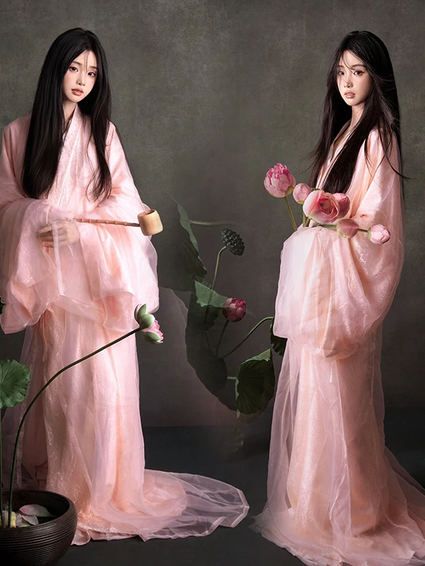 New 2026 Pink Lotus Hanfu Women's Traditional Chinese Costume Photography Art Photo Shoot Super Fairy Tale Sleeveless Collar ...
New 2026 Pink Lotus Hanfu Women's Traditional Chinese Costume Photography Art Photo Shoot Super Fairy Tale Sleeveless Collar ...