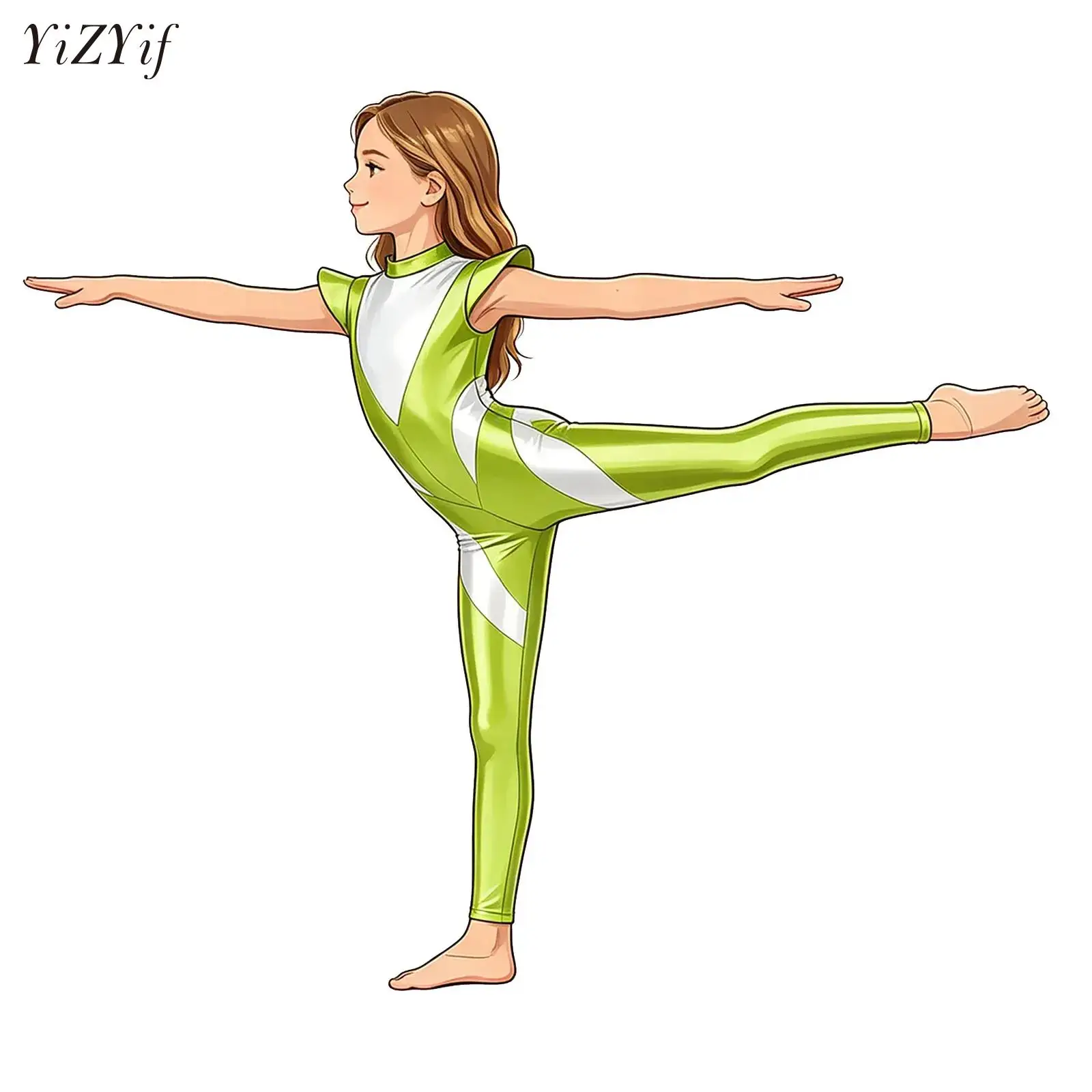 Kids Girls Boys Shiny Metallic Gymnastics Leotard Metallic Jumpsuit Fly Sleeve Full Bodysuit Catsuit Ballet Dance Unitard Wear
Kids Girls Boys Shiny Metallic Gymnastics Leotard Metallic Jumpsuit Fly Sleeve Full Bodysuit Catsuit Ballet Dance Unitard Wear