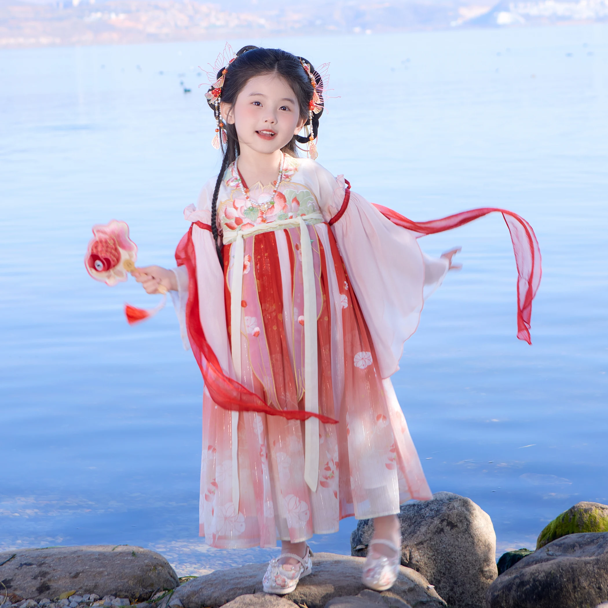 Dress Spring Chinese Style Princess Dress Girls Ancient Costume Super Immortal Children's Dress
Dress Spring Chinese Style Princess Dress Girls Ancient Costume Super Immortal Children's Dress