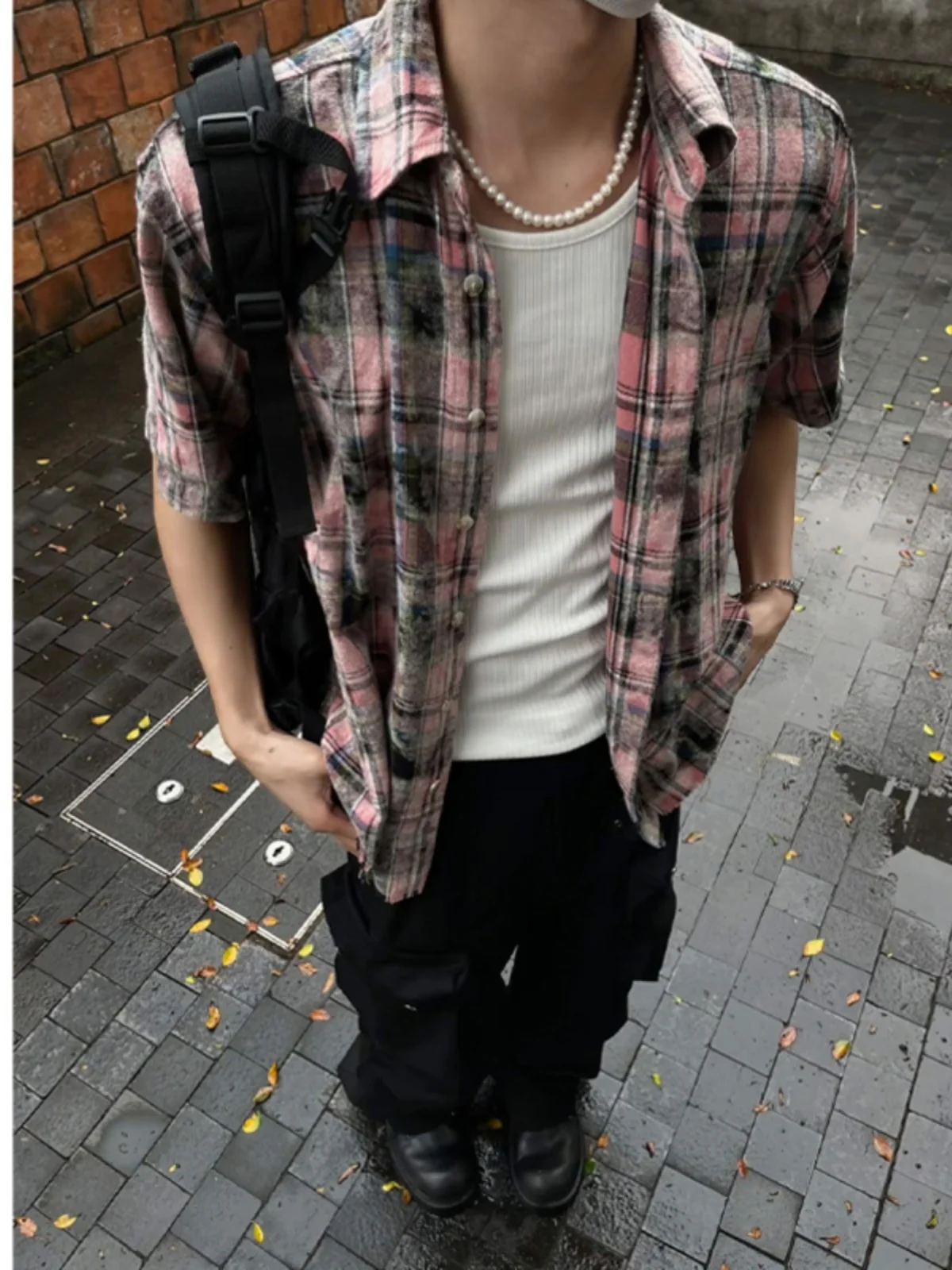 American Sle Retro Pink Plaid ort Sve irt Men's Summer Haome Cleanfit irt Jaet High Street Loose Fit Cotton
American Sle Retro Pink Plaid ort Sve irt Men's Summer Haome Cleanfit irt Jaet High Street Loose Fit Cotton