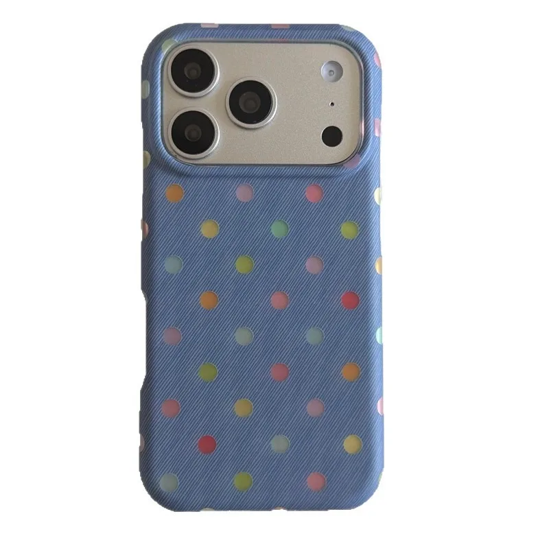 Color Dot Denim Pattern Phone Case For iPhone 17 16 15 14 Pro Max Round Edge Dual Layer Cover
Color Dot Denim Pattern Phone Case For iPhone 17 16 15 14 Pro Max Round Edge Dual Layer Cover