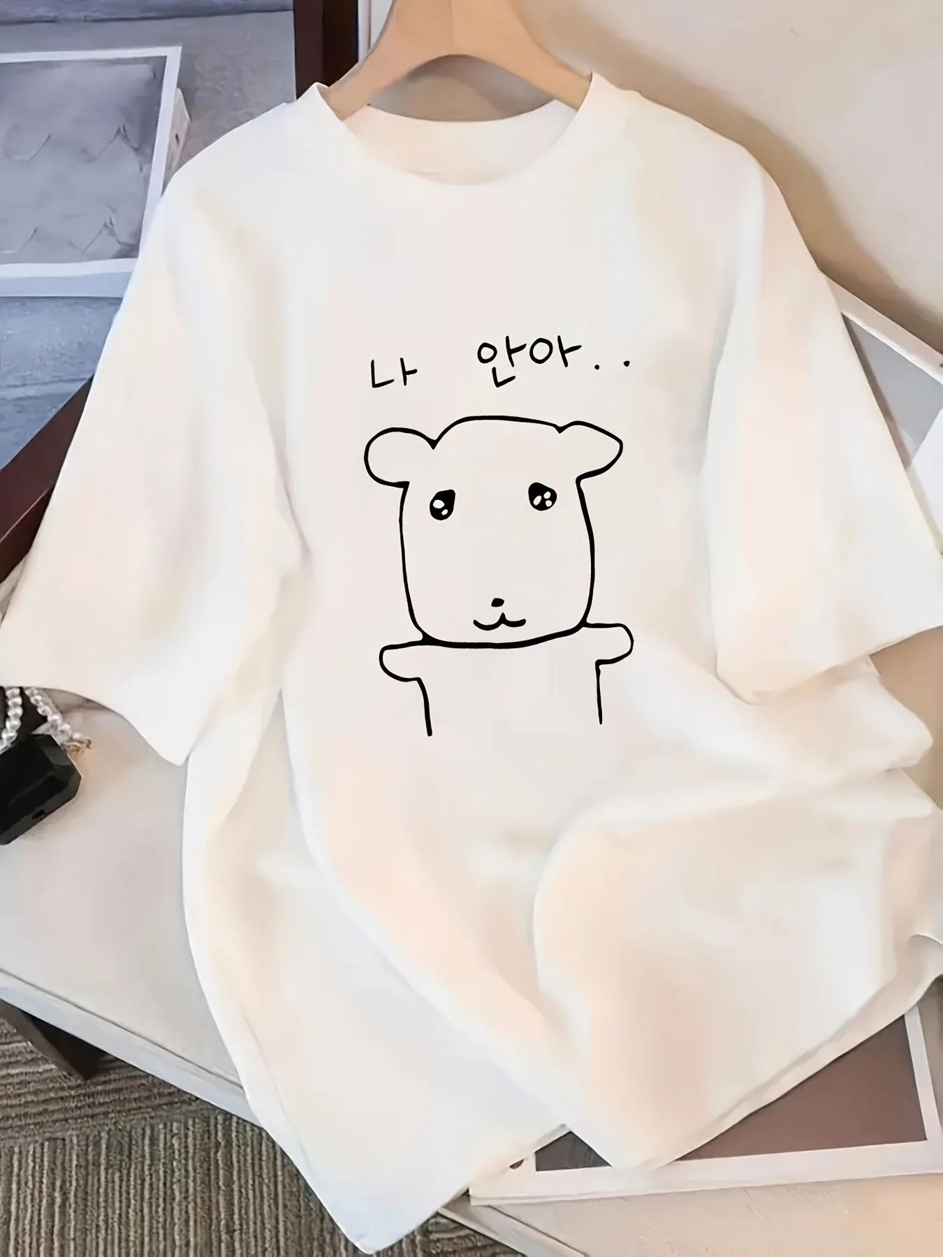 New Summer Elegant Japanese And Korean Style Cartoon Puppy Women'S Loose Drop Shoulder Round Neck T-Shirt Short Sleeve
New Summer Elegant Japanese And Korean Style Cartoon Puppy Women'S Loose Drop Shoulder Round Neck T-Shirt Short Sleeve
