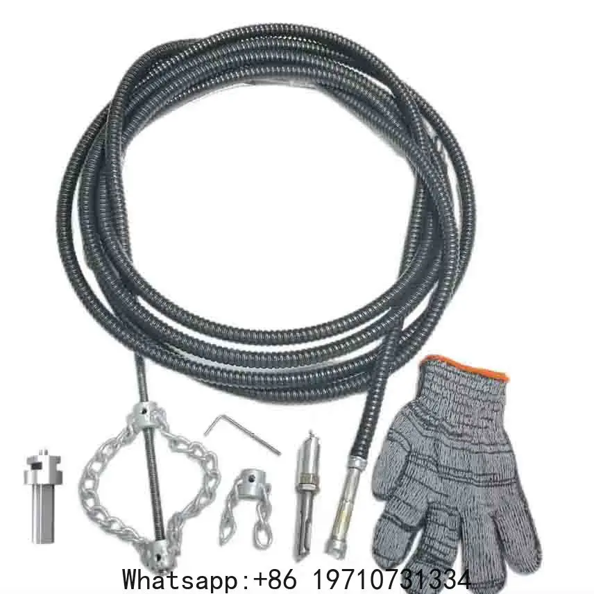 Electric Sewer Dredging Tool 1-10 Meters Solid Chain Pipe Cleaner for Home Garden Spring Oil Plugging Maintenance Equipment
Electric Sewer Dredging Tool 1-10 Meters Solid Chain Pipe Cleaner for Home Garden Spring Oil Plugging Maintenance Equipment