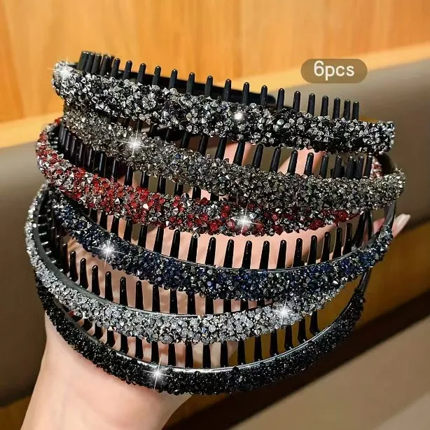 Children Rhinestone Toothed Headbands 2Pcs Non-slip Design Soft No Tight Head Hair Decor for Girls
Children Rhinestone Toothed Headbands 2Pcs Non-slip Design Soft No Tight Head Hair Decor for Girls