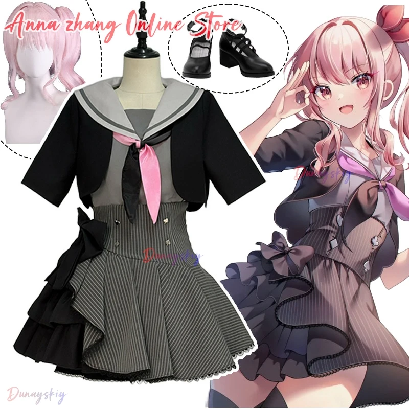 Anime Akiyamaa Mizukii じらいけい Cosplay Costume Game Project Sekai Colorful Stage Outfits Role-play Lolita Jirai Kei Women's Dress
Anime Akiyamaa Mizukii じらいけい Cosplay Costume Game Project Sekai Colorful Stage Outfits Role-play Lolita Jirai Kei Women's Dress