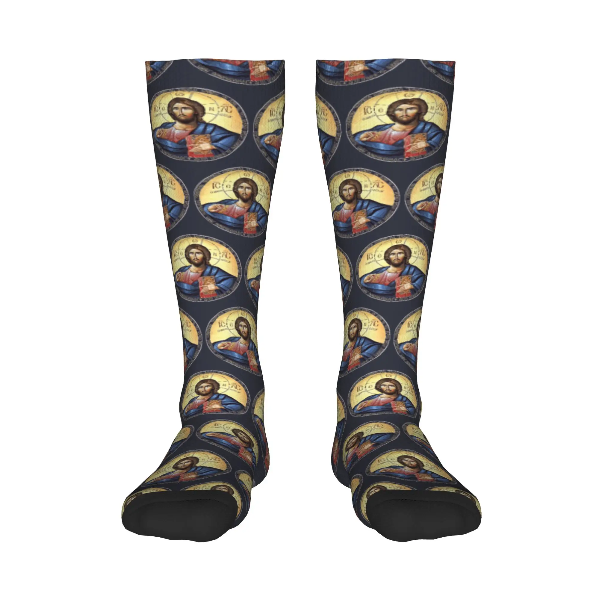 Всесезонные чулки для экипажа, Христос, пантократор, ортодоксальный значок, носки в стиле Харадзюку, забавные длинные носки в стиле хип-хоп, аксессуары для мужчин и женщин 
Всесезонные чулки для экипажа, Христос, пантократор, ортодоксальный значок, носки в стиле Харадзюку, забавные длинные носки в стиле хип-хоп, аксессуары для мужчин и женщин