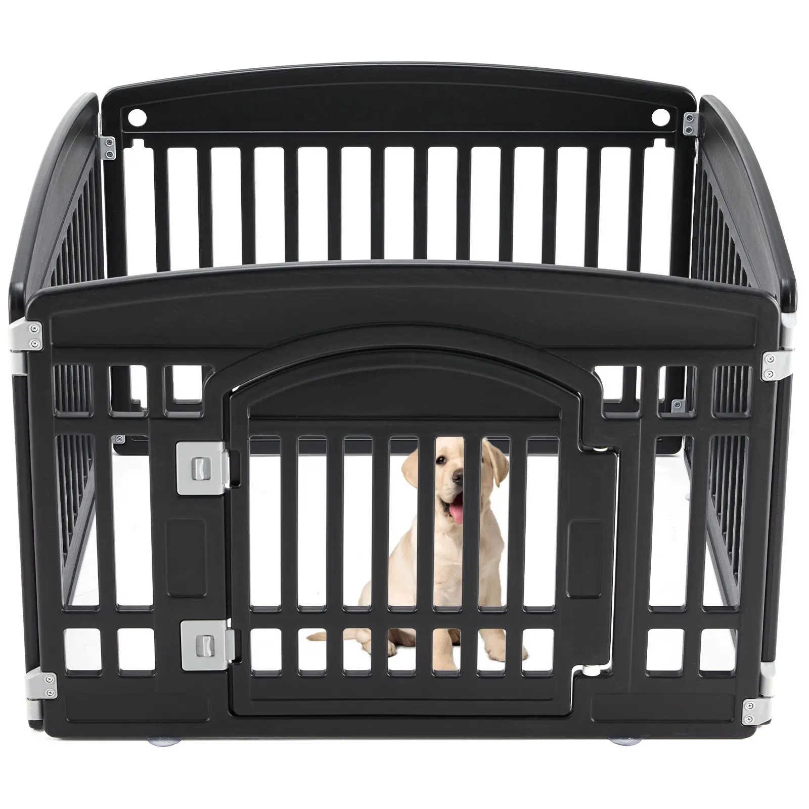 Dog Playpen Adjustable Folding Portable Pet Fence for Small to Medium Dogs Indoor Outdoor Use,4-Panel,black
Dog Playpen Adjustable Folding Portable Pet Fence for Small to Medium Dogs Indoor Outdoor Use,4-Panel,black
