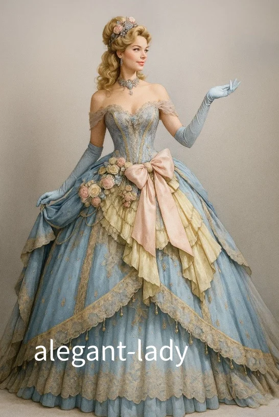 Небесно-голубые викторианские платья для выпускного вечера на заказ с кружевным бантом и 3D цветочным принтом Quinceañera Vestidos De 15 Quinceañera Sweet 15, особый случай
Небесно-голубые викторианские платья для выпускного вечера на заказ с кружевным бантом и 3D цветочным принтом Quinceañera Vestidos De 15 Quinceañera Sweet 15, особый случай