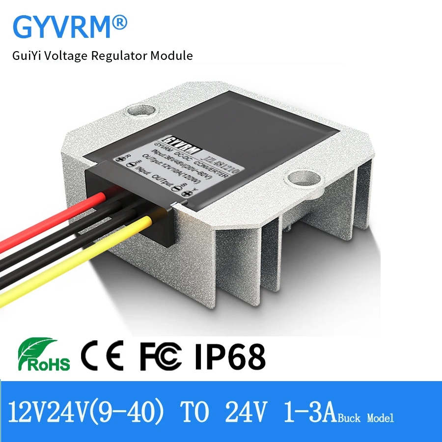 DC-DC 9-36V to 24V 1A 2A 3A Automatic Voltage Stabilizer Power Converter Regulator 24 Volt Stabilizer 18-36V to 24V 3A 72W
DC-DC 9-36V to 24V 1A 2A 3A Automatic Voltage Stabilizer Power Converter Regulator 24 Volt Stabilizer 18-36V to 24V 3A 72W