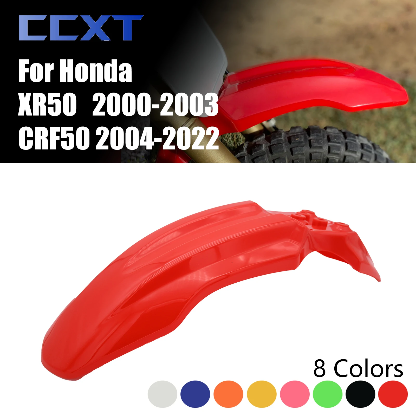 Motorcycle Front Fender Mudguard Pit Dirt Bike Mud Guard Plastic Body Cover For Honda XR50 2000-2003 CRF50 2004-2022 Universal
Motorcycle Front Fender Mudguard Pit Dirt Bike Mud Guard Plastic Body Cover For Honda XR50 2000-2003 CRF50 2004-2022 Universal