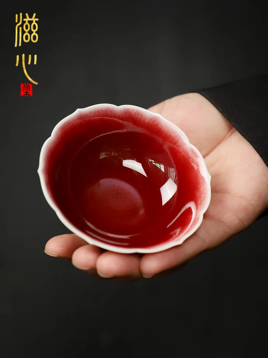 High-End Lang Red Ceramic Cup Personal Special Tea Jingdezhen Single Kombucha Small Hand Made
High-End Lang Red Ceramic Cup Personal Special Tea Jingdezhen Single Kombucha Small Hand Made