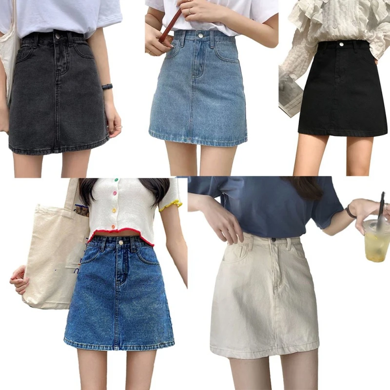 Cowboy Half-body Skirt Summer Versatile High-waisted Hip Cowboy Short Skirt Women's Clothing
Cowboy Half-body Skirt Summer Versatile High-waisted Hip Cowboy Short Skirt Women's Clothing