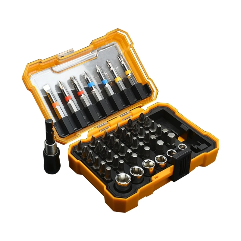Набор качественных отверток, 50 шт. Torx, плоские, шестигранные, квадратные наконечники для ежедневного технического в домашних
Набор качественных отверток, 50 шт. Torx, плоские, шестигранные, квадратные наконечники для ежедневного технического в домашних