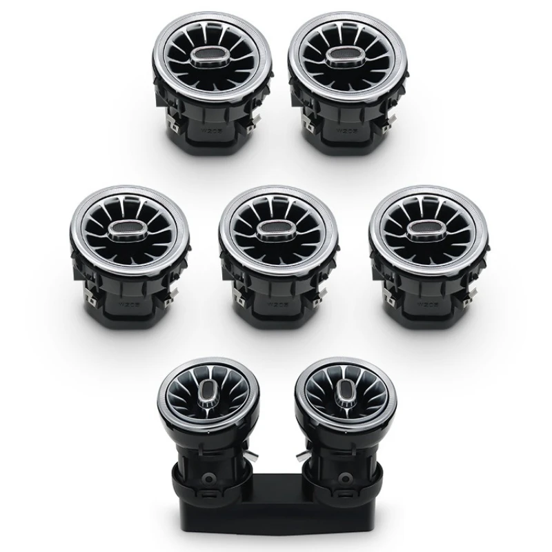 Подходит для автомобильного воздуховыпускного освещения Mercedes-Benz, передняя и задняя светящаяся турбина класса C, аксессуары для интерьера c200L.
Подходит для автомобильного воздуховыпускного освещения Mercedes-Benz, передняя и задняя светящаяся турбина класса C, аксессуары для интерьера c200L.