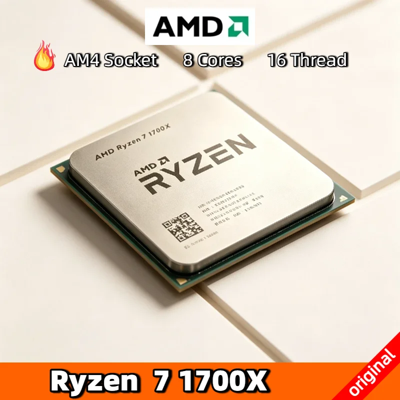 AMD Ryzen 7 1700X 8 Core 16 Thread 3.4 3.8GHz R7 1700X CPU L3 16M Socket AM4 Gaming Processor Pro Max Ultra 4K Plus Ultimate
AMD Ryzen 7 1700X 8 Core 16 Thread 3.4 3.8GHz R7 1700X CPU L3 16M Socket AM4 Gaming Processor Pro Max Ultra 4K Plus Ultimate