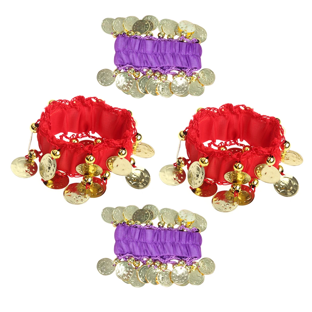 2pcs Belly Dance Bracelets Coin Tassel Women Dancing Hand Chain Costume Accessories Lightweight Shiny For Performance Practice
2pcs Belly Dance Bracelets Coin Tassel Women Dancing Hand Chain Costume Accessories Lightweight Shiny For Performance Practice
