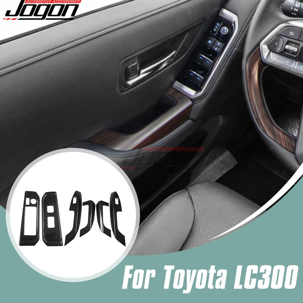 6Pcs Carbon Fiber For Toyota Land Cruiser 300 LC300 2022-2024 Car Inner Door Armrest Window Lift Switch Cover Trim Accessories
6Pcs Carbon Fiber For Toyota Land Cruiser 300 LC300 2022-2024 Car Inner Door Armrest Window Lift Switch Cover Trim Accessories