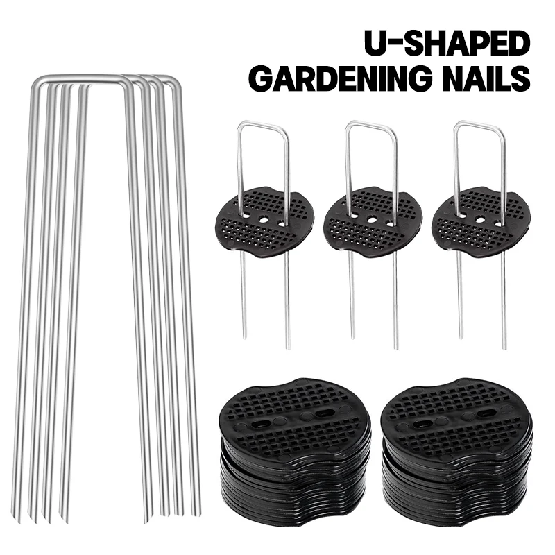 U-type Garden Staples Heavy-duty Fence Tubing Stakes Sod Pins Galvanized Landscape Spike for Holding Lawns Barrier Ground Nail
U-type Garden Staples Heavy-duty Fence Tubing Stakes Sod Pins Galvanized Landscape Spike for Holding Lawns Barrier Ground Nail