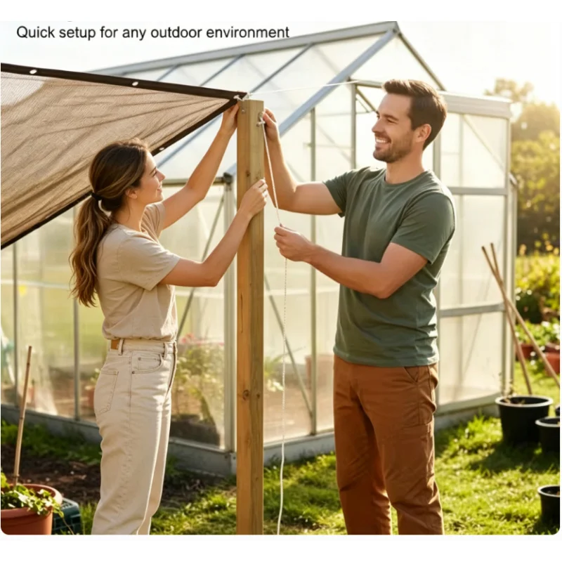 3M*4M Brown UV Protection Shade Net Heavy Duty Breathable Canopy Cover Outdoor Pool Garden Sun Shade Sail
3M*4M Brown UV Protection Shade Net Heavy Duty Breathable Canopy Cover Outdoor Pool Garden Sun Shade Sail