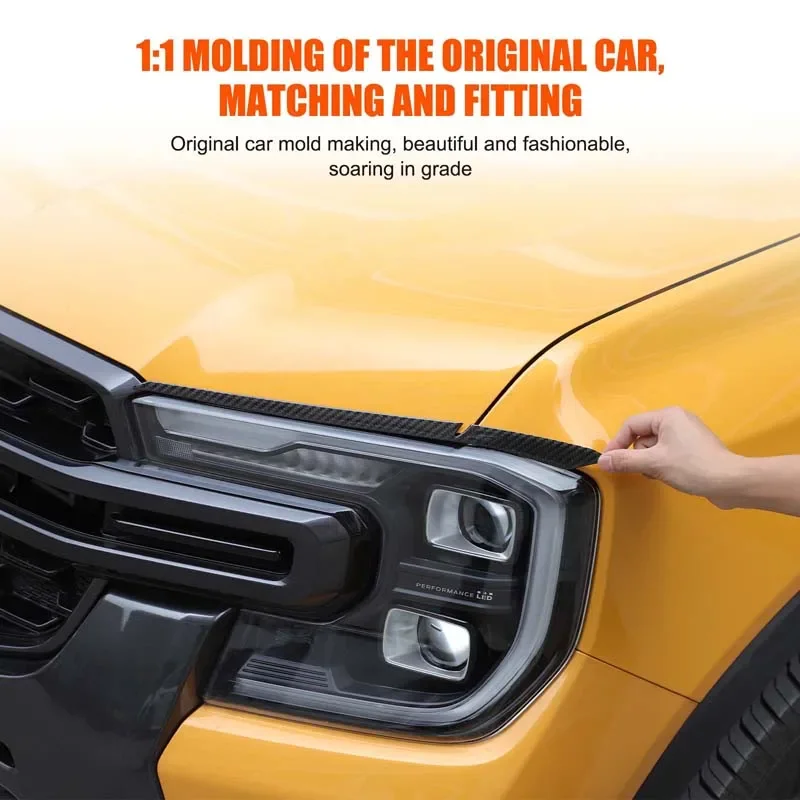 Для фар Ford Ranger 2023 года, декоративные полоски для бровей, яркие полоски для украшения бровей, настоящее углеродное волокно (мягкие) 2 шт.
Для фар Ford Ranger 2023 года, декоративные полоски для бровей, яркие полоски для украшения бровей, настоящее углеродное волокно (мягкие) 2 шт.