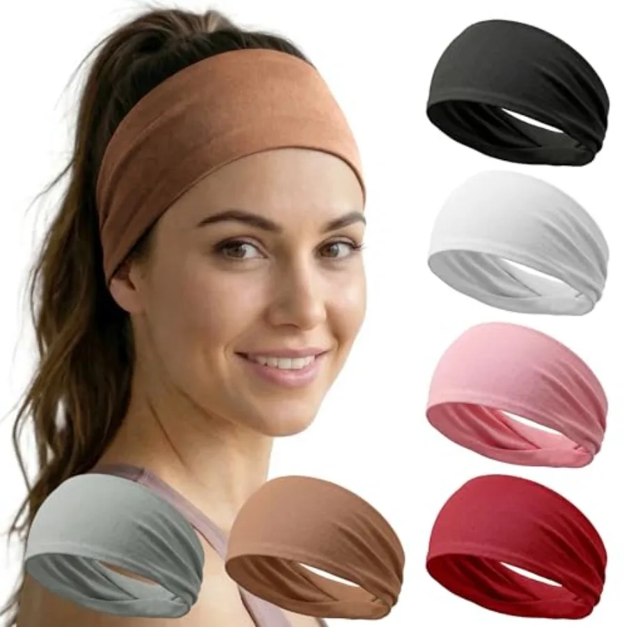 6 Pack Headbands for Women - Non Slip Soft Wide Hair Bands for Yoga, Fashion, Workouts, Washing Face Daily Use - Sweat Wicking
6 Pack Headbands for Women - Non Slip Soft Wide Hair Bands for Yoga, Fashion, Workouts, Washing Face Daily Use - Sweat Wicking