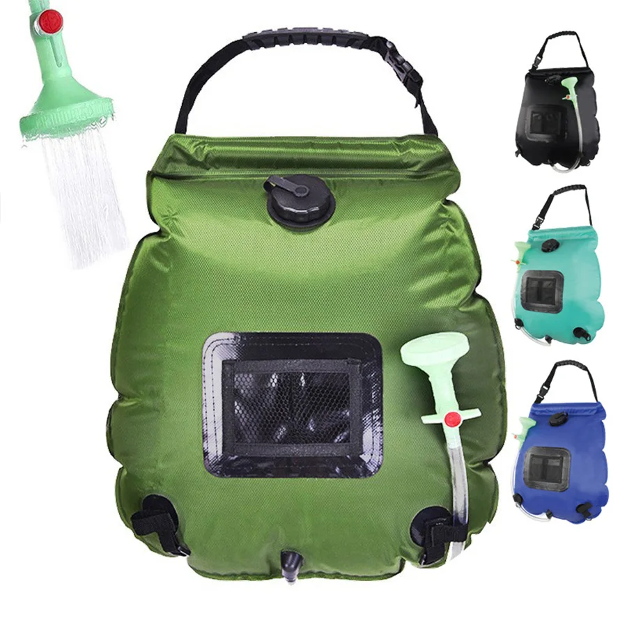 Outdoor solar powered shower bag camping shower storage bag portable shower bag 20L shower bag
Outdoor solar powered shower bag camping shower storage bag portable shower bag 20L shower bag