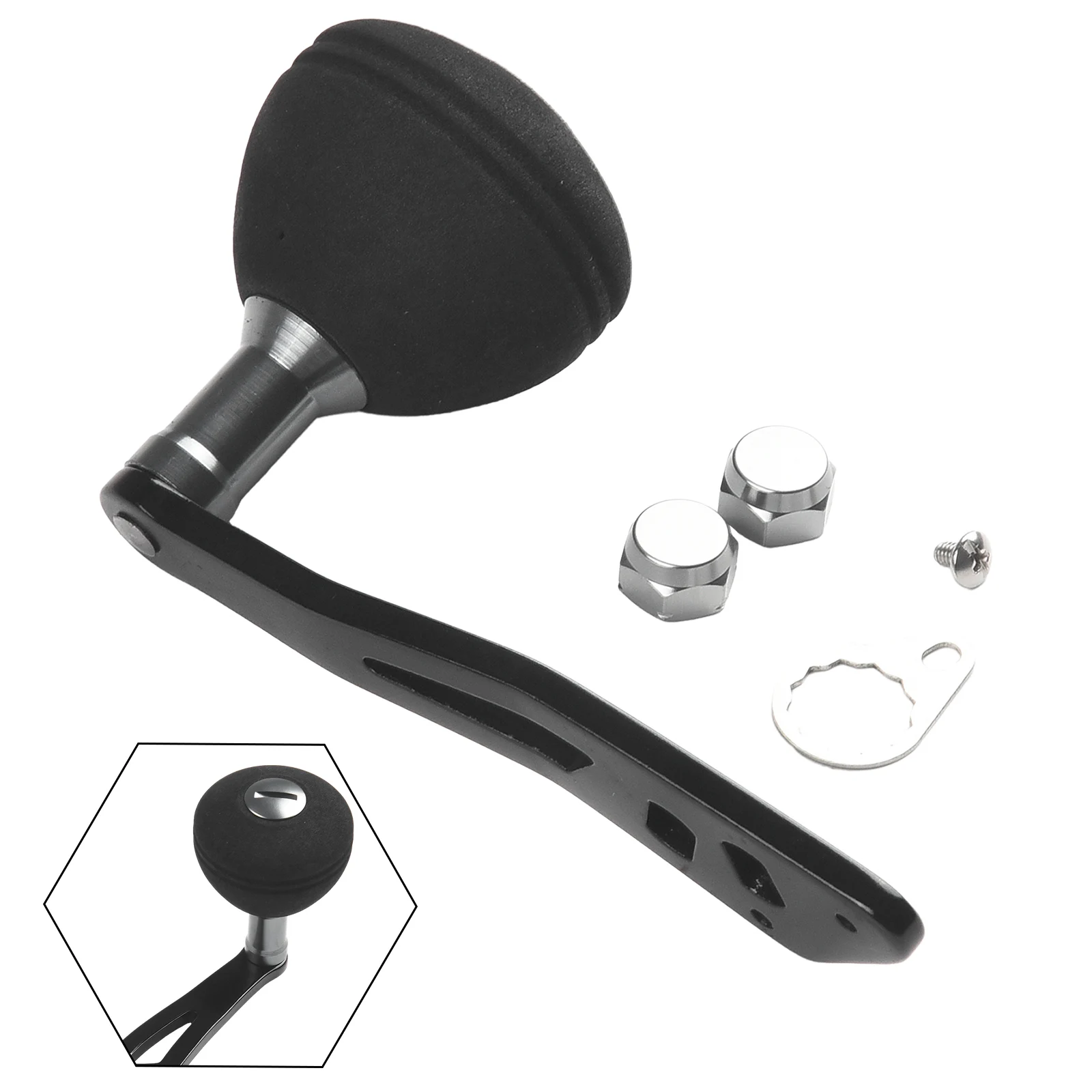 1pc Fishing Reel Handle All Metal Power Single Fishing Reel Handle EVA Knob Reel DIY Replacement PartFishingAccessories
1pc Fishing Reel Handle All Metal Power Single Fishing Reel Handle EVA Knob Reel DIY Replacement PartFishingAccessories