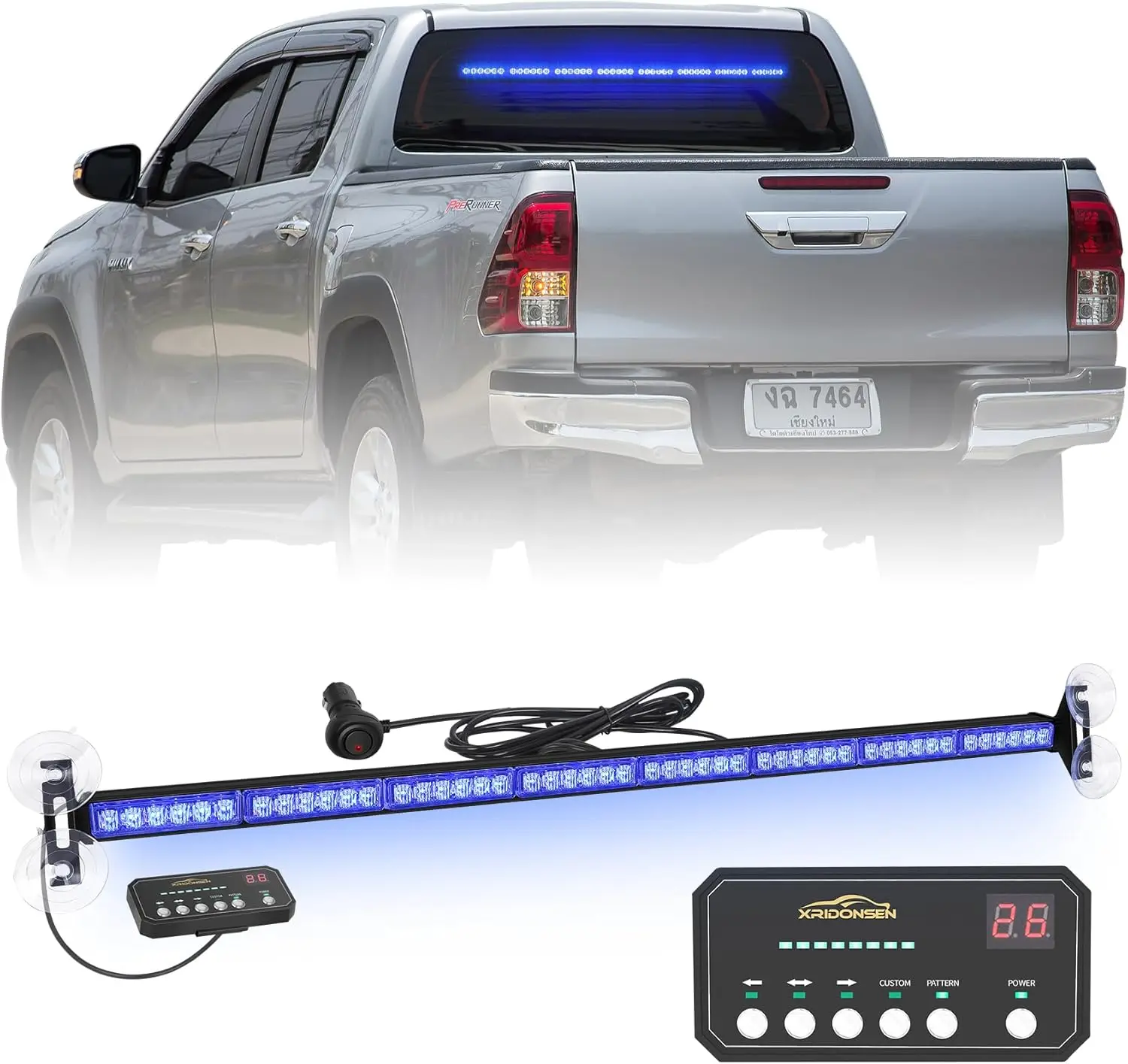 35-Inch LED Traffic Advisor Light Bar with 48 Blue Emergency Flashing Strobe Lights for Police Firefighter Ambulance Trucks
35-Inch LED Traffic Advisor Light Bar with 48 Blue Emergency Flashing Strobe Lights for Police Firefighter Ambulance Trucks