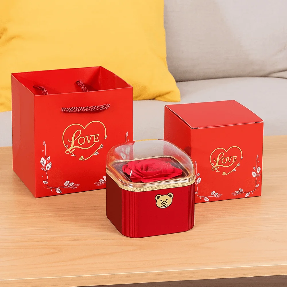 Cute Flip Necklace Box Romantic Automatic Surprise Jewelry Storage Box Dustproof Plastic Necklace Storage Case Proposal Artifact
Cute Flip Necklace Box Romantic Automatic Surprise Jewelry Storage Box Dustproof Plastic Necklace Storage Case Proposal Artifact