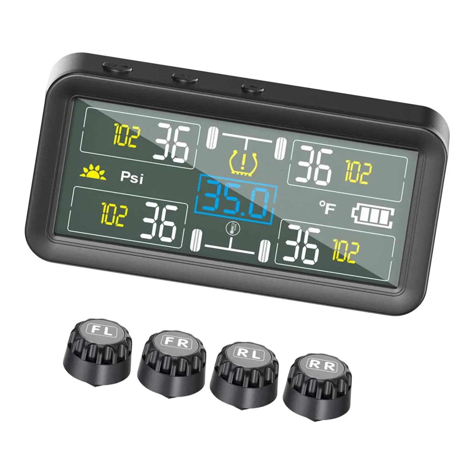 Car Tire Pressure Monitoring System Real Time with Wrench Maintenance Solar LCD Display with Sensors for RV Garage SUV
Car Tire Pressure Monitoring System Real Time with Wrench Maintenance Solar LCD Display with Sensors for RV Garage SUV