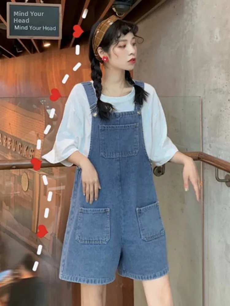 Корейские свободные джинсовые комбинезоны для женщин, летние, тонкие, с широкими штанинами, с высокой талией, короткие брюки, студенческие, из тонкого денима
Корейские свободные джинсовые комбинезоны для женщин, летние, тонкие, с широкими штанинами, с высокой талией, короткие брюки, студенческие, из тонкого денима