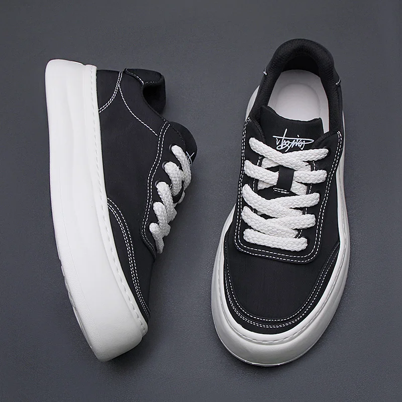 European station men's shoes leisure shoes 2025 new comfortable breathable canvas shoes men light soft soled board shoes
European station men's shoes leisure shoes 2025 new comfortable breathable canvas shoes men light soft soled board shoes