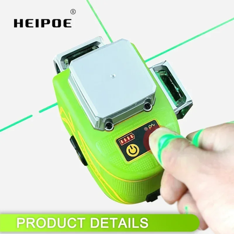 PRO HEIPOE MTM350B 3D 12 линий 360 Зеленый луч Самовыравнивающийся горизонт Вертикальные уровни
PRO HEIPOE MTM350B 3D 12 линий 360 Зеленый луч Самовыравнивающийся горизонт Вертикальные уровни