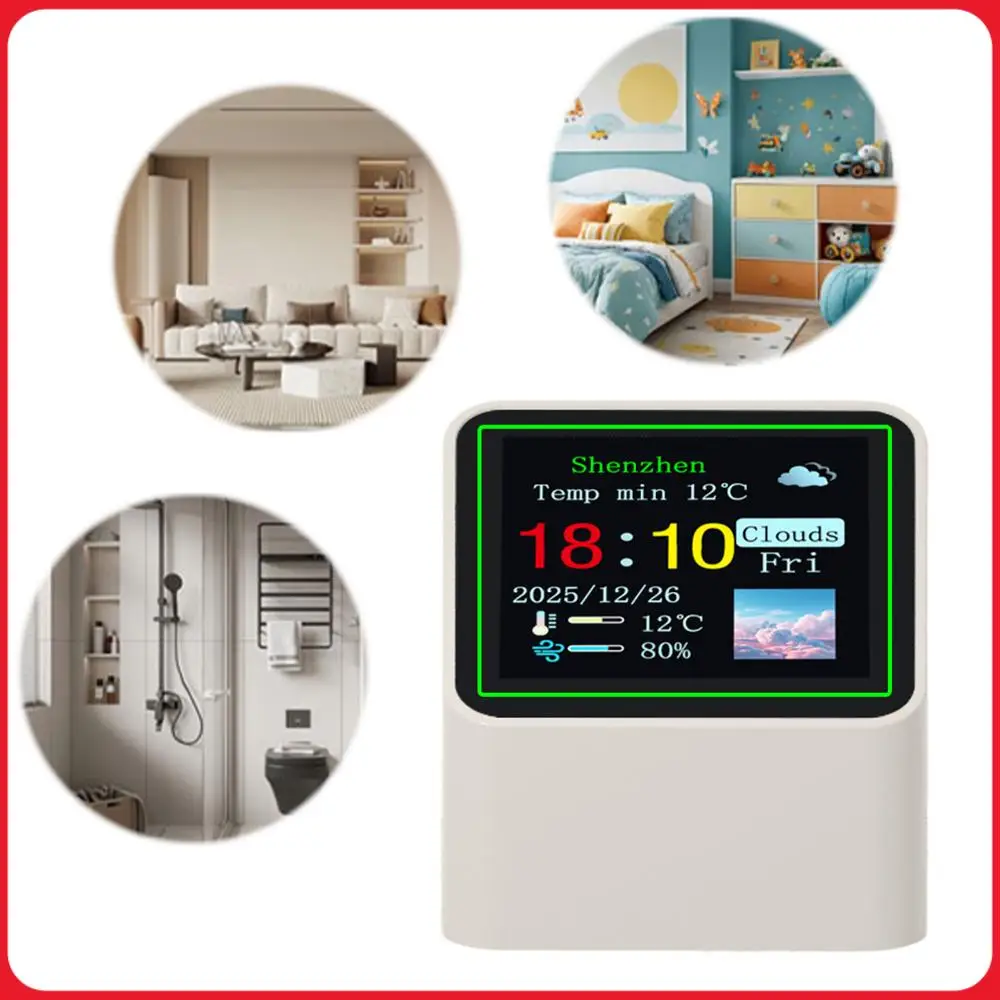 Smart WiFi Digital Weather Station with Temperature Humidity Display Date Clock Weather Station for Home Bedroom Office Travel
Smart WiFi Digital Weather Station with Temperature Humidity Display Date Clock Weather Station for Home Bedroom Office Travel