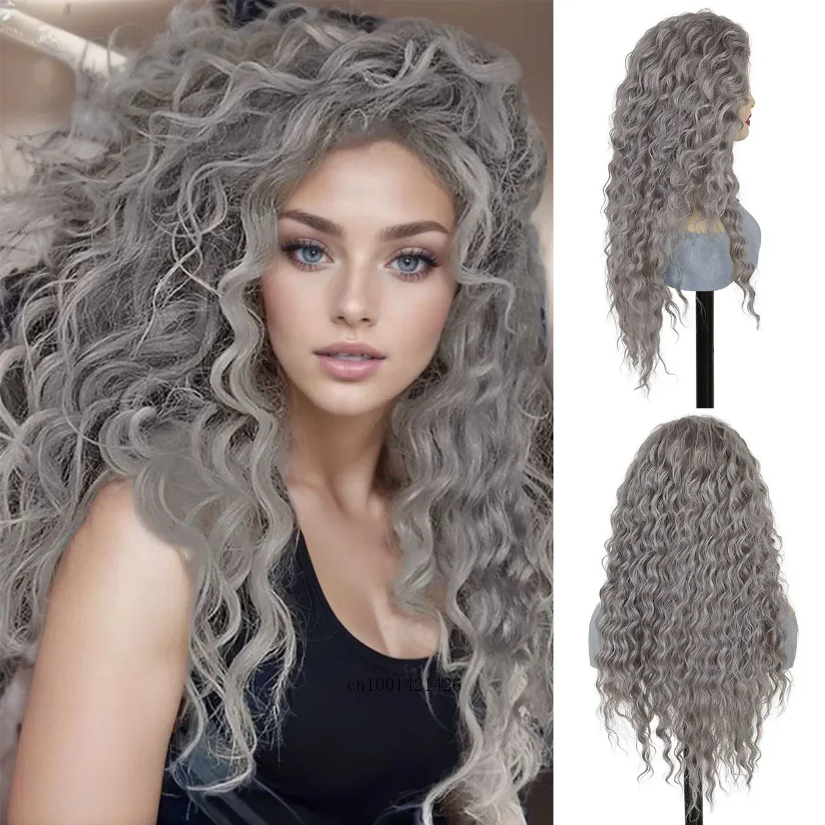 Long Grey Curly Wigs for Women Synthetic Hair 26 Inch Fluffy Long Wavy Wigs Heat Resistant Fiber Cosplay Halloween Costume Prom
Long Grey Curly Wigs for Women Synthetic Hair 26 Inch Fluffy Long Wavy Wigs Heat Resistant Fiber Cosplay Halloween Costume Prom