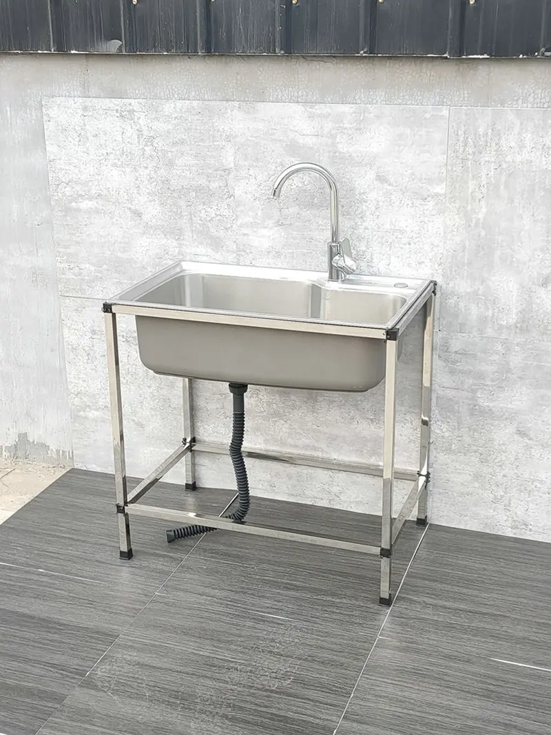 304 Stainless Steel Kitchen Sinks Outdoor Washing Pool Basin with Frame and Bowl
304 Stainless Steel Kitchen Sinks Outdoor Washing Pool Basin with Frame and Bowl