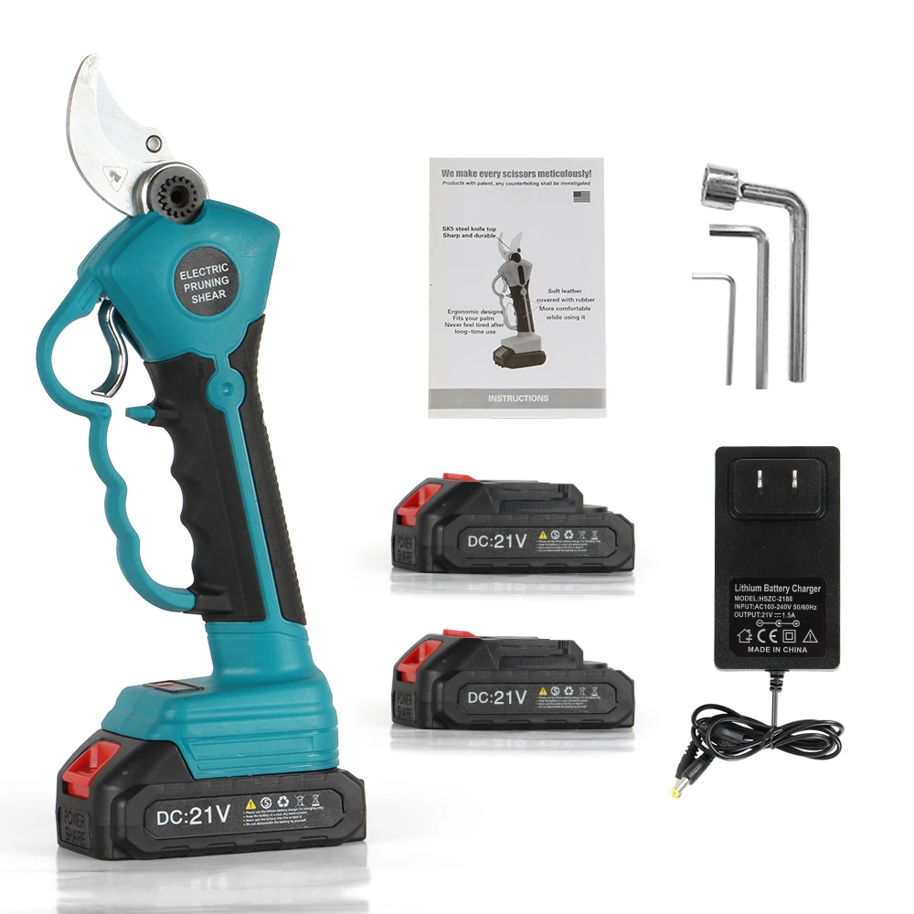 Electric Pruning Shears With Brushless Motor And Backup Battery, Cutting Branches Rechargeable Electric Pruning Scissors Pruner
Electric Pruning Shears With Brushless Motor And Backup Battery, Cutting Branches Rechargeable Electric Pruning Scissors Pruner