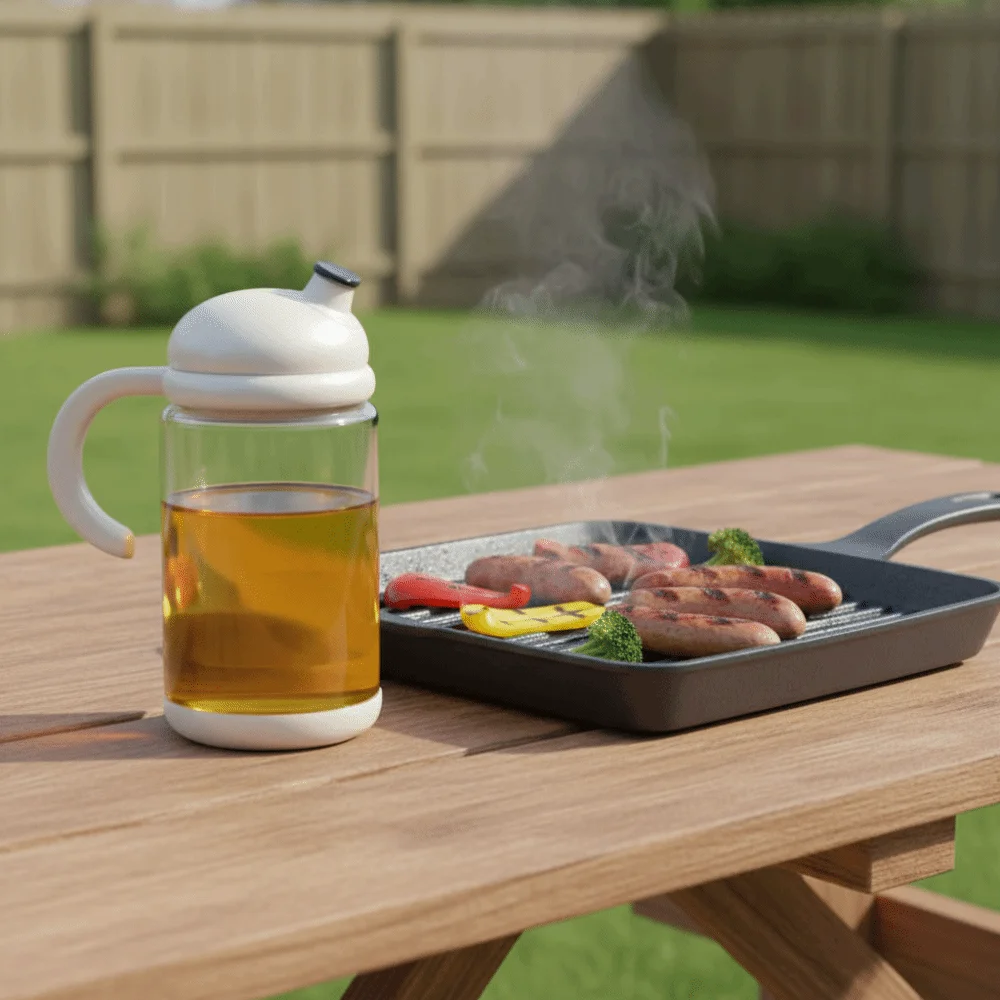 Автоматический дозатор для оливкового масла с мерной шкалой, термостойкий, многоразовый, с противоскользящим покрытием
Автоматический дозатор для оливкового масла с мерной шкалой, термостойкий, многоразовый, с противоскользящим покрытием