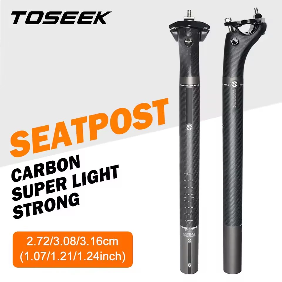 TOSEEK Ультралегкий карбоновый подседельный штырь 3K для MTB/шоссейных велосипедов, смещение 20 мм, 27.2/30.8/31.6*350/400 мм, матовый серый
TOSEEK Ультралегкий карбоновый подседельный штырь 3K для MTB/шоссейных велосипедов, смещение 20 мм, 27.2/30.8/31.6*350/400 мм, матовый серый
