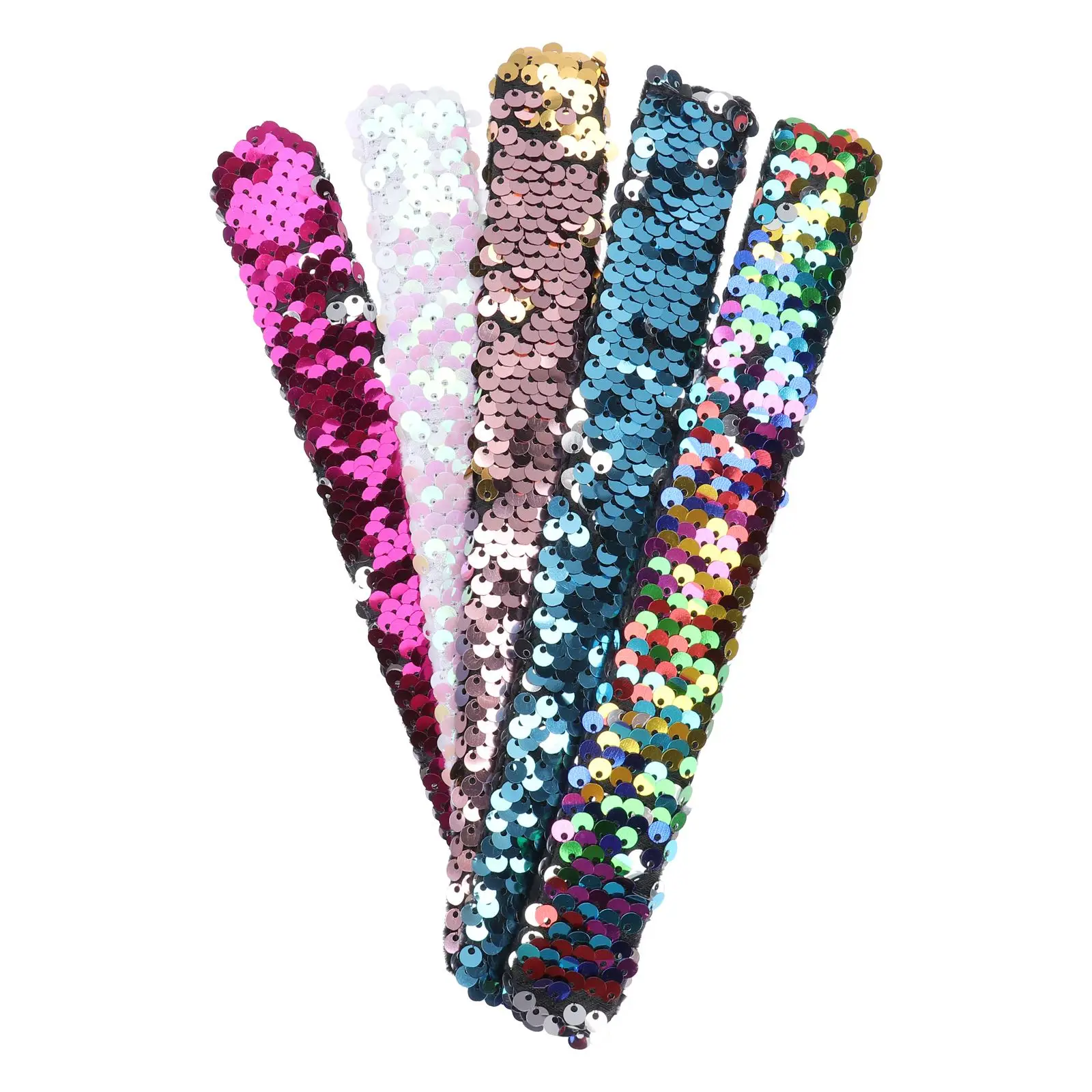 5 Pcs Sequin Slap Bracelets Girls Kids Jewelry Princess Toy Mermaid Design Decorative Wristbands Safe Environmental
5 Pcs Sequin Slap Bracelets Girls Kids Jewelry Princess Toy Mermaid Design Decorative Wristbands Safe Environmental