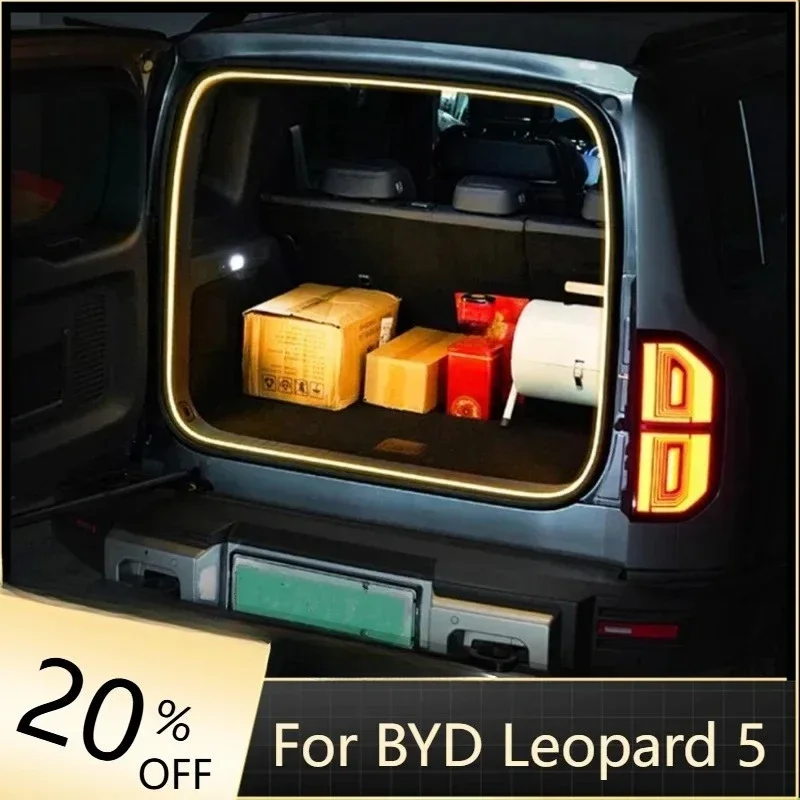Car trunk camping LED atmosphere light bar, modified tail box lighting for BYD Leopard 5, interior upgrade parts
Car trunk camping LED atmosphere light bar, modified tail box lighting for BYD Leopard 5, interior upgrade parts