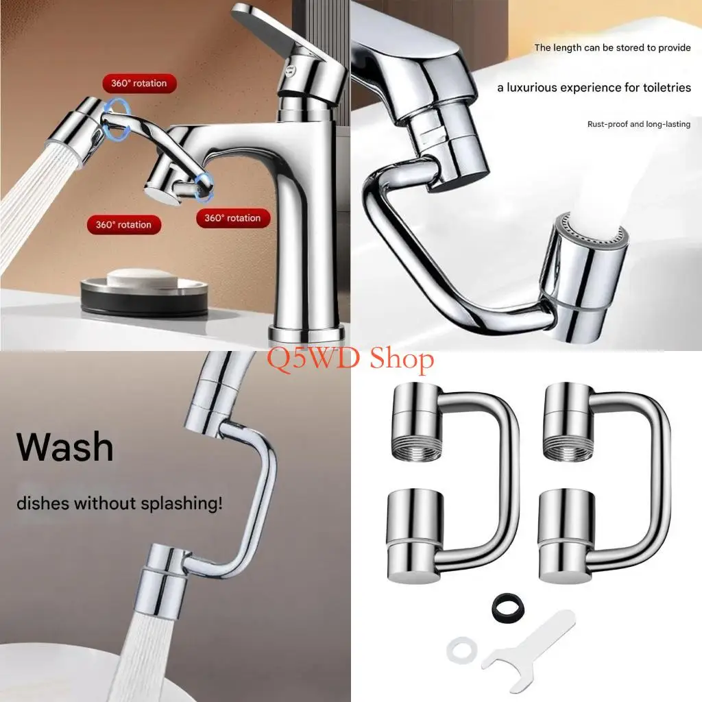 Q5WD Universal Adjustable Faucet Adapters 360 Rotate Design Easy Adjustment Not Splashing Flexible Faucet Extenders
Q5WD Universal Adjustable Faucet Adapters 360 Rotate Design Easy Adjustment Not Splashing Flexible Faucet Extenders