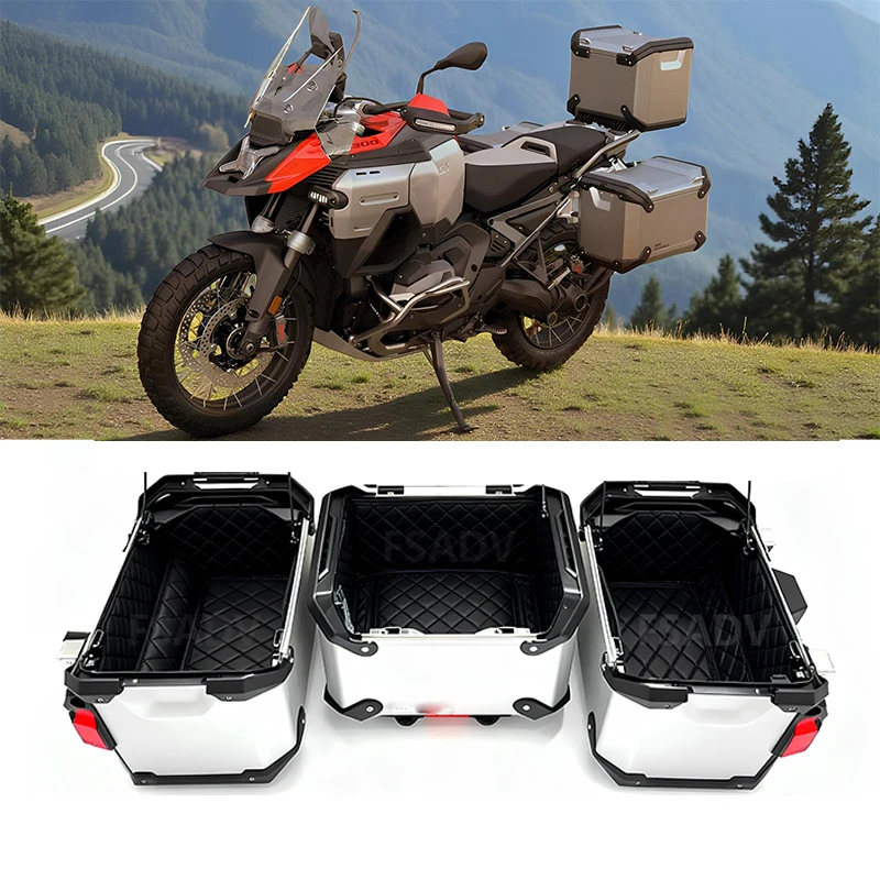 R1300GS Adventure Rear Luggage Box Tail Box Inner Pad Tail Case Trunk Side Box Lining PU leather For BMW R 1300 GS ADV R1300GSA