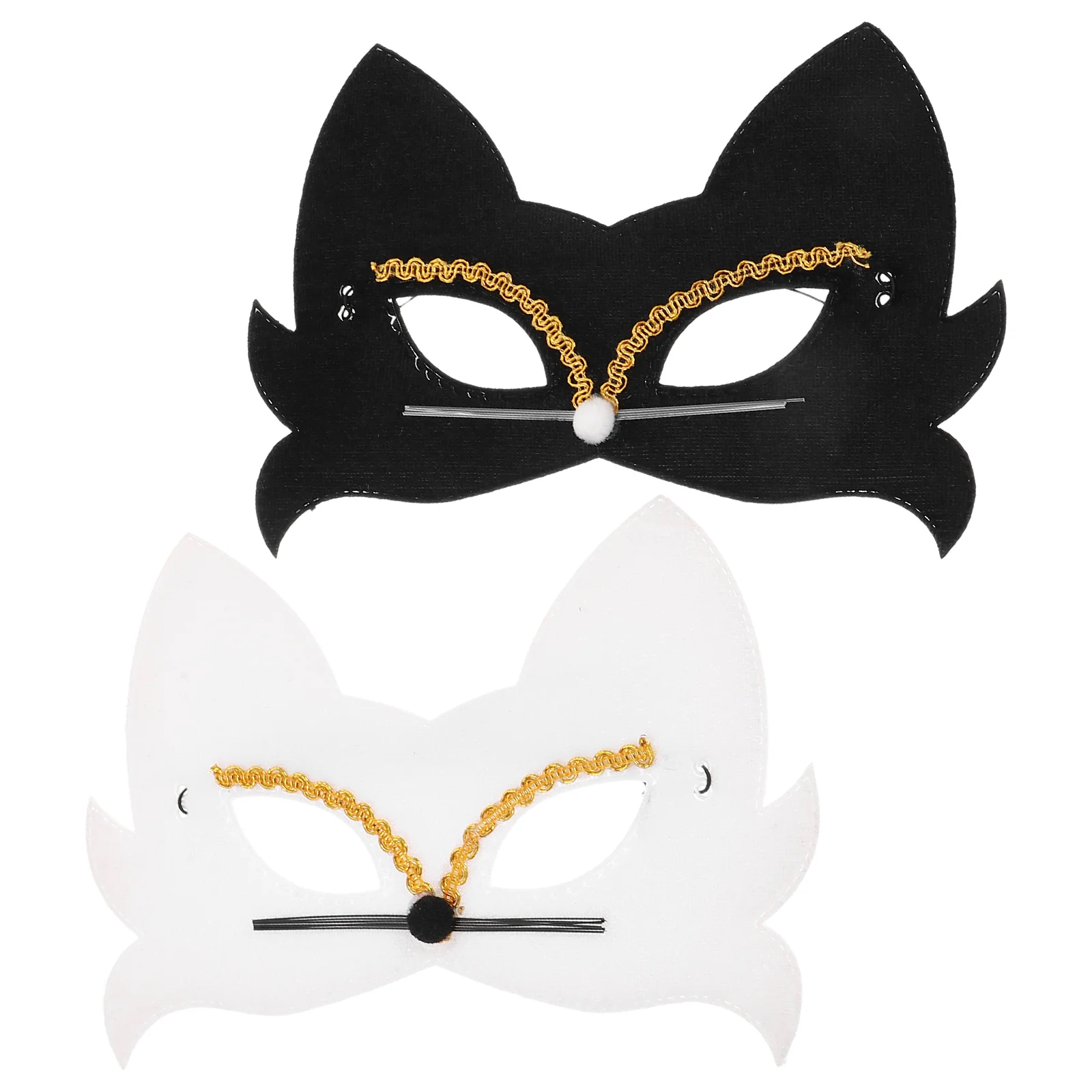 2 Pcs Animal Eye Masks Cat Mask for Party Halloween Kids Adult Masquerade Cloth Face Cover Portable Fun Accessory
2 Pcs Animal Eye Masks Cat Mask for Party Halloween Kids Adult Masquerade Cloth Face Cover Portable Fun Accessory