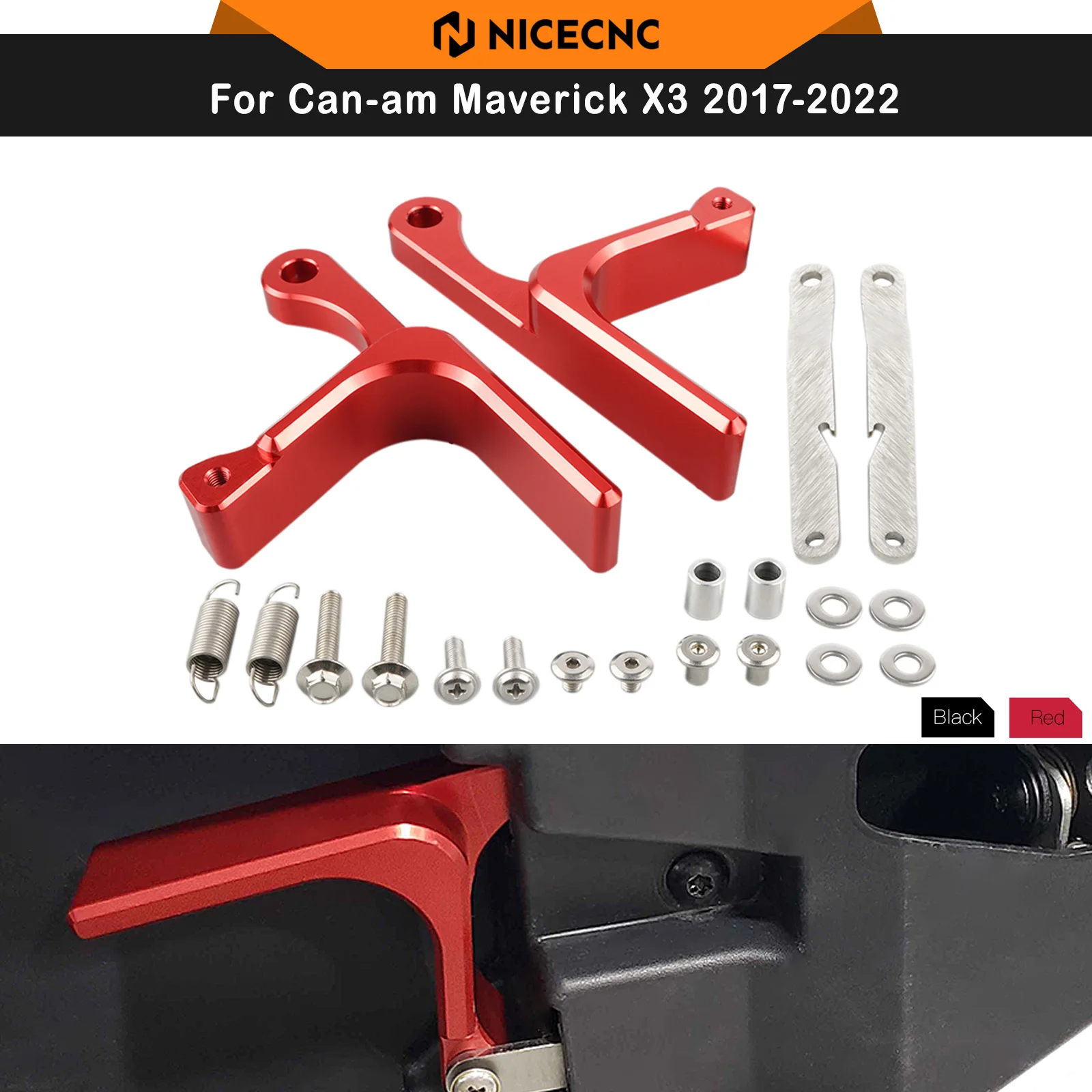 NICECNC For CAN AM X3 Door Handle Sets For Can-Am Maverick X3 4x4 XMR XRC Turbo DPS 2017-2022 Aluminum UTV Accessories
NICECNC For CAN AM X3 Door Handle Sets For Can-Am Maverick X3 4x4 XMR XRC Turbo DPS 2017-2022 Aluminum UTV Accessories