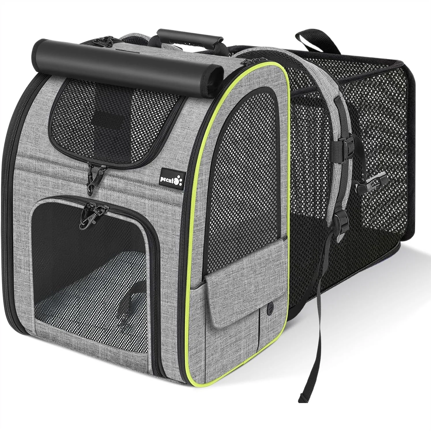 Cat Backpack Carrier Expandable, Pet Backpack for Cats Dogs Up to 15lbs, 4-Side Breathable Mesh, Lockable Zippers for Travel
Cat Backpack Carrier Expandable, Pet Backpack for Cats Dogs Up to 15lbs, 4-Side Breathable Mesh, Lockable Zippers for Travel