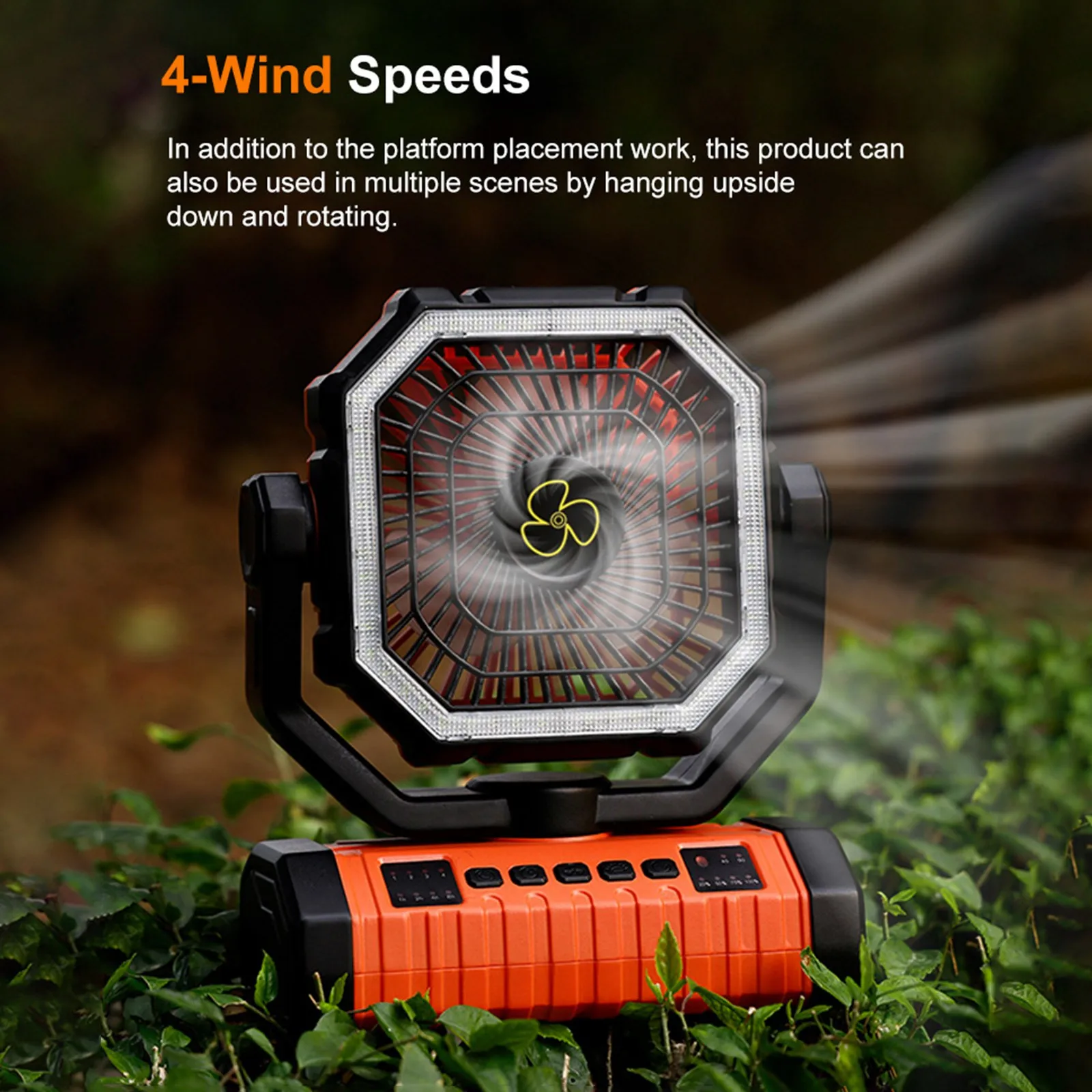 Outdoor Tent Fan with LED Light USB Rechargeable Cordless Personal Fan Portable Hanging Fan for Outdoor Travel Hiking
Outdoor Tent Fan with LED Light USB Rechargeable Cordless Personal Fan Portable Hanging Fan for Outdoor Travel Hiking